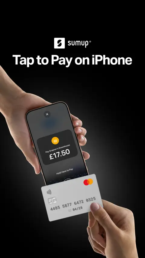 SumUp ad: £0 activation costs
