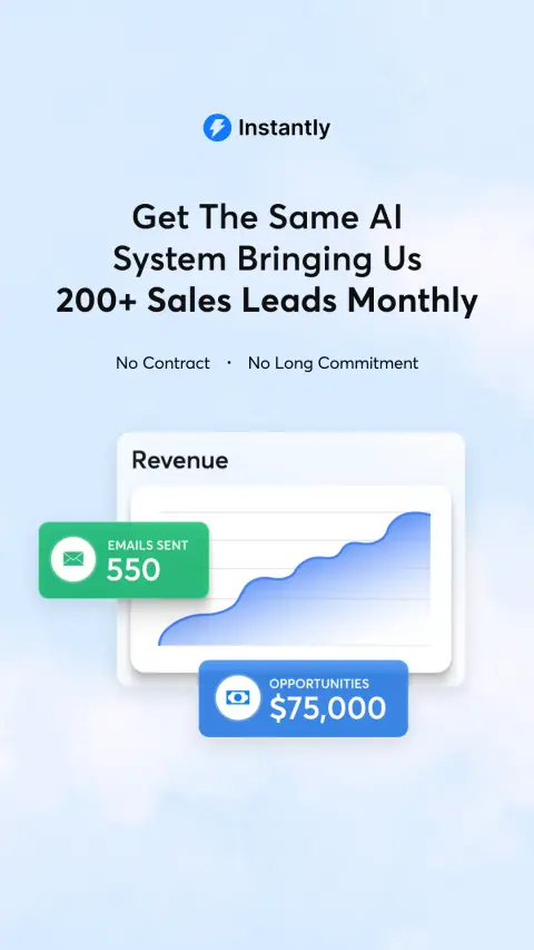 Instantly.ai ad: Trusted by +40,000