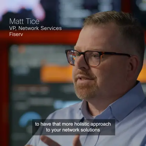 Cisco ad: Behind every payment is a trusted foundation. Fiserv builds it. Cisco helps…