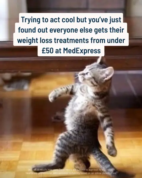 MedExpress ad: Weight loss under £50