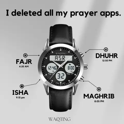 Waqting Watches ad: The Easiest Way To Keep Track Your Salah 🕌