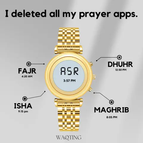 Waqting Watches ad: The Easiest Way To Keep Track Your Salah 🕌