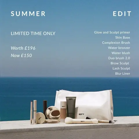REFY ad: Enjoy 15% off sitewide, plus a complimentary Lip Gloss on all orders over £50.