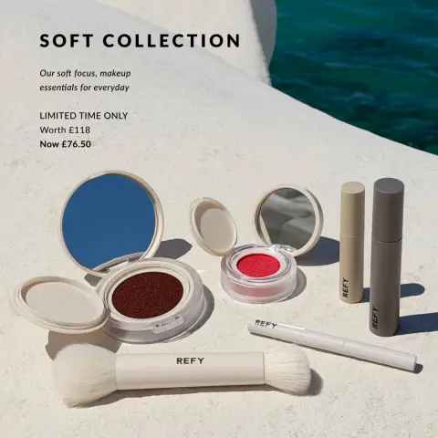REFY ad: Enjoy 15% off sitewide, plus a complimentary Lip Gloss on all orders over £50.