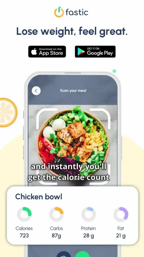 Fastic ad: Try the AI Foodscanner