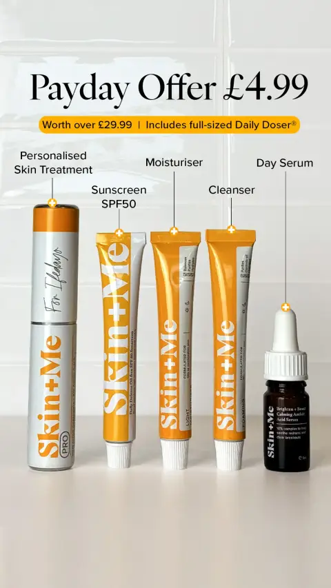 Skin + Me ad: Use the code FBBR499 to get your first month for just £4.99!