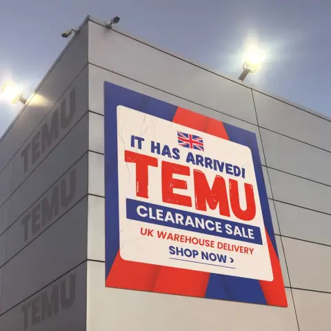 Temu Europe ad: Come and Shop Now