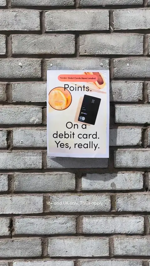Yonder ad: Debit cards don’t do rewards. Until now.