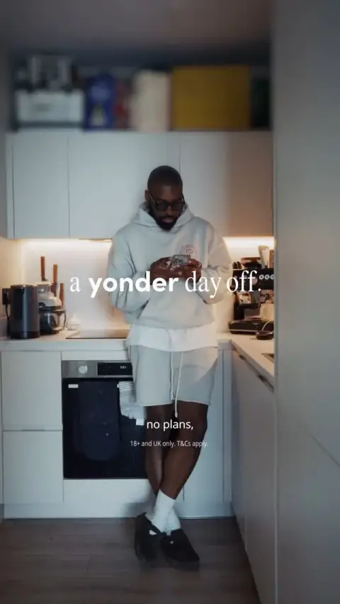 Yonder ad: ad Turns out a good day off doesn’t need much, just @yondercard and a bit of…