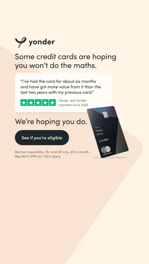 Yonder ad: Rewards that still look good once you’ve read the small print.