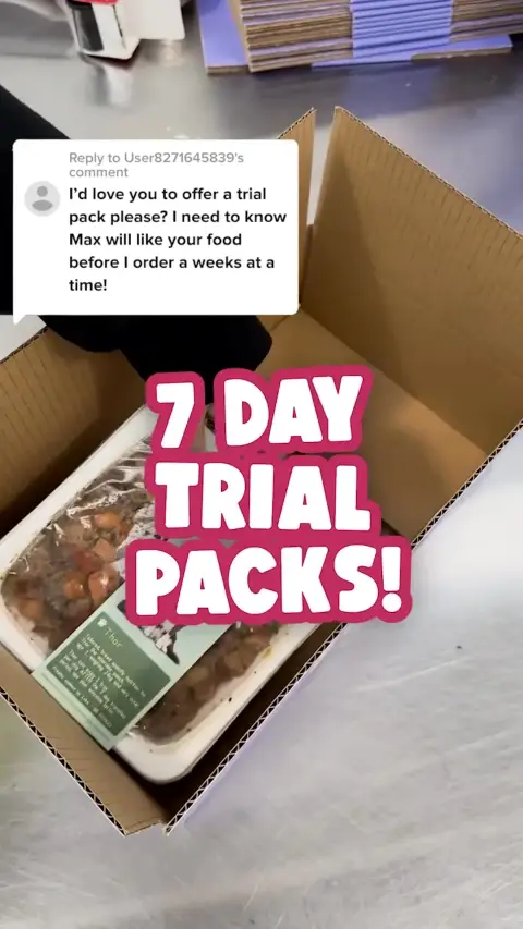 Years ad: 7 Days Of Fresh Dog Food!