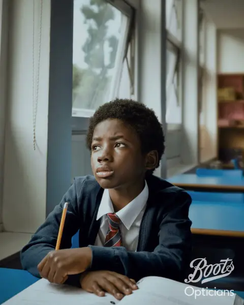 Boots Opticians ad: Myopia. Let's take control