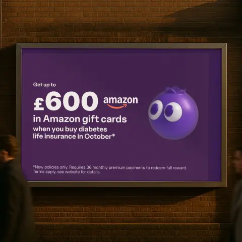 Blueberry Life ad: Life insurance for diabetes