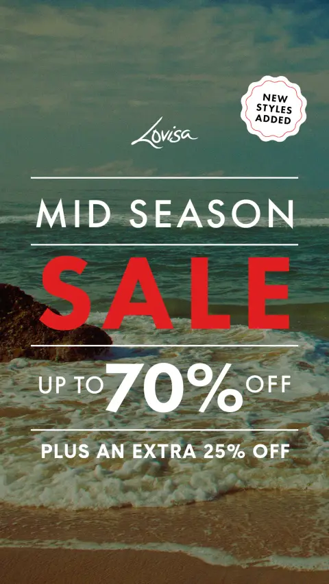 Lovisa ad: Extra 25% Off Sale Styles