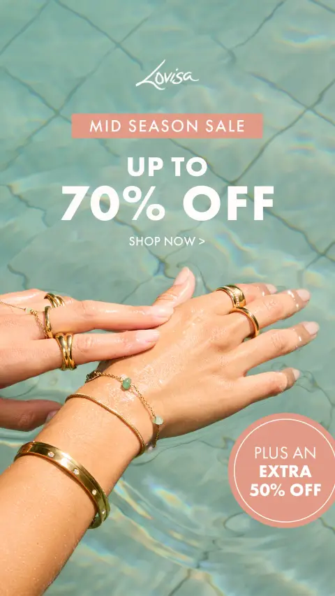Lovisa ad: Extra 50% Off Sale Styles