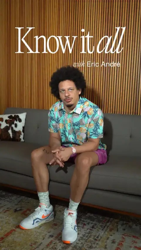 Perplexity AI ad: Everybody knows everything about something. We asked Eric André what he knows…