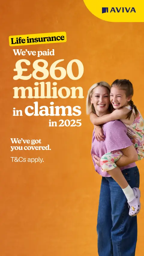 Aviva ad: Aviva life insurance