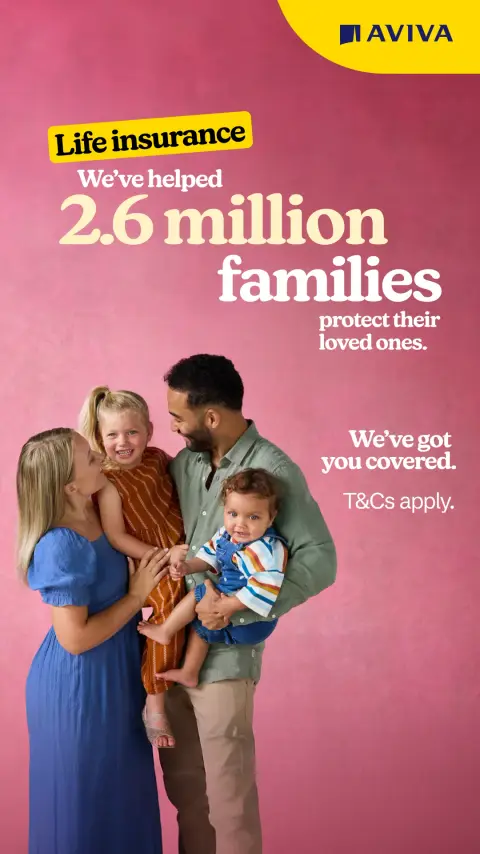 Aviva ad: Aviva life insurance