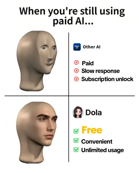 Dola: Formerly Cici ad: Free unlimited AI with Dola