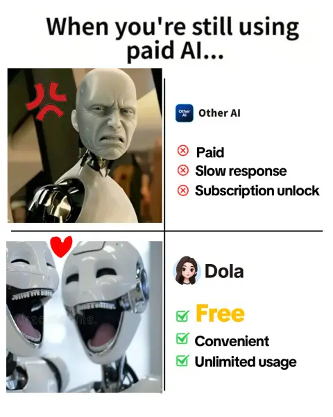 Dola: Formerly Cici ad: Free unlimited AI with Dola