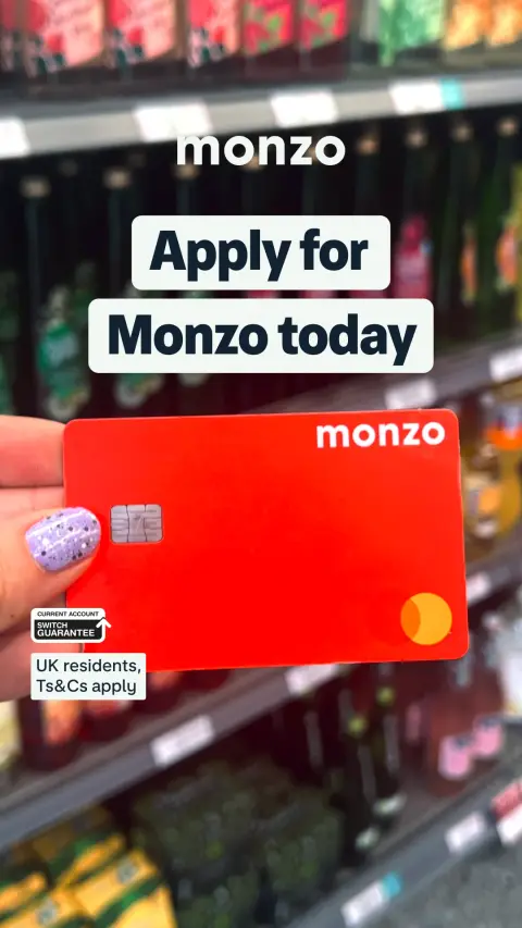 Monzo ad: Sign up to Monzo