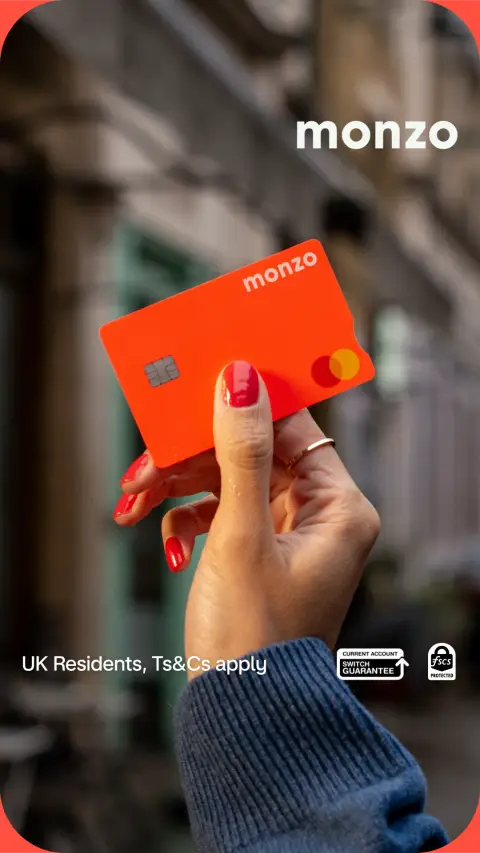 Monzo ad: Sign up to Monzo