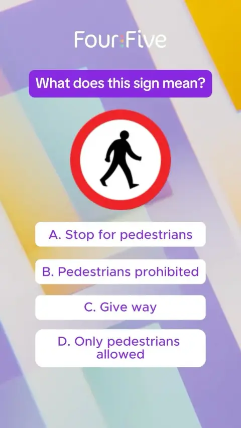 FourFive App ad: Do you know your theory? Test it now 🤩 #learnerdriver #theorytest…
