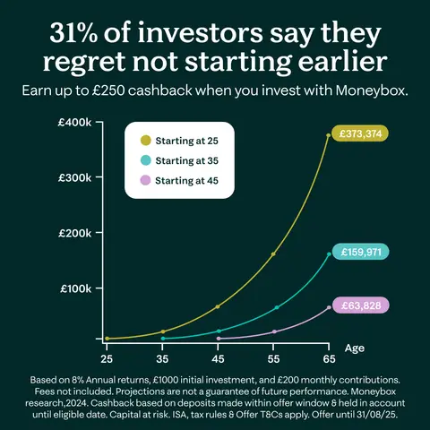 Moneybox ad: Stocks & Shares ISA | Invest with Moneybox