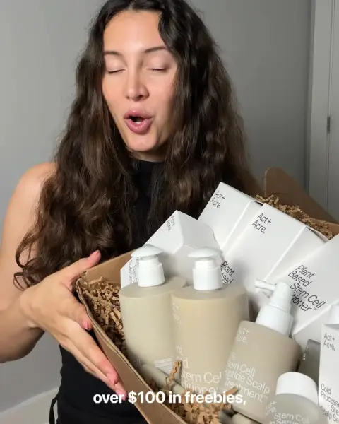 ActandAcre ad: A Pro-Aging, Peptide Rich Daily Scalp Treatment