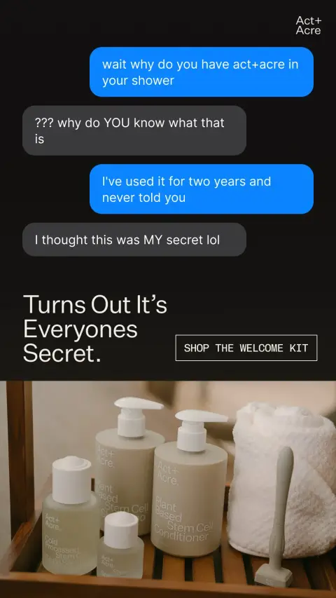 ActandAcre ad: Free Gifts w/ Purchase