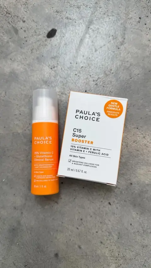 Paula's Choice UK ad: For skin in need of a glow-up, we have two hardworking vitamin C formulas that…