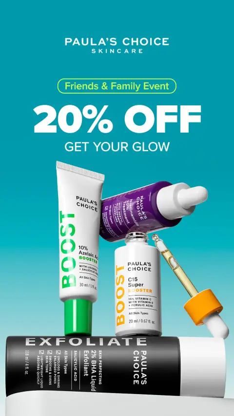 Paula's Choice UK ad: 20% OFF