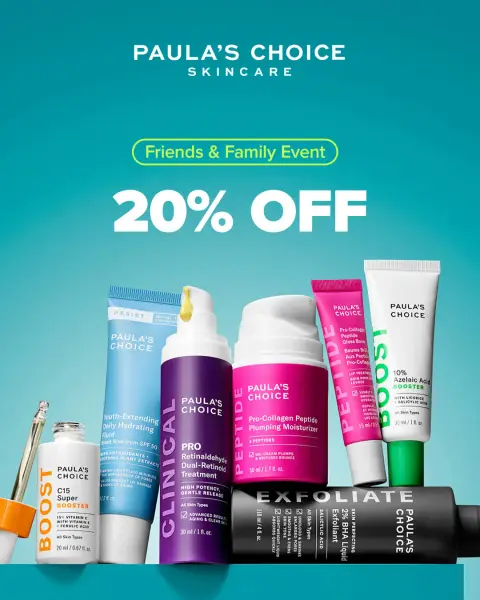 Paula's Choice UK ad: 20% OFF