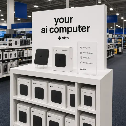 Otto AI ad: Stop renting your AI. Own it.