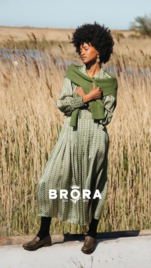 Brora ad: Just Landed: Luxury For the Everyday