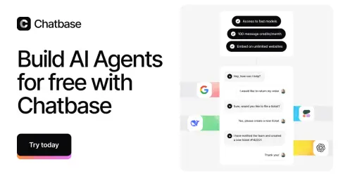 Chatbase ad: ⚙️ Test Out Chatbase for Free ⚙️