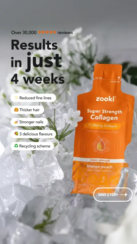Zooki ad: Multi-Award Winning Collagen Drink