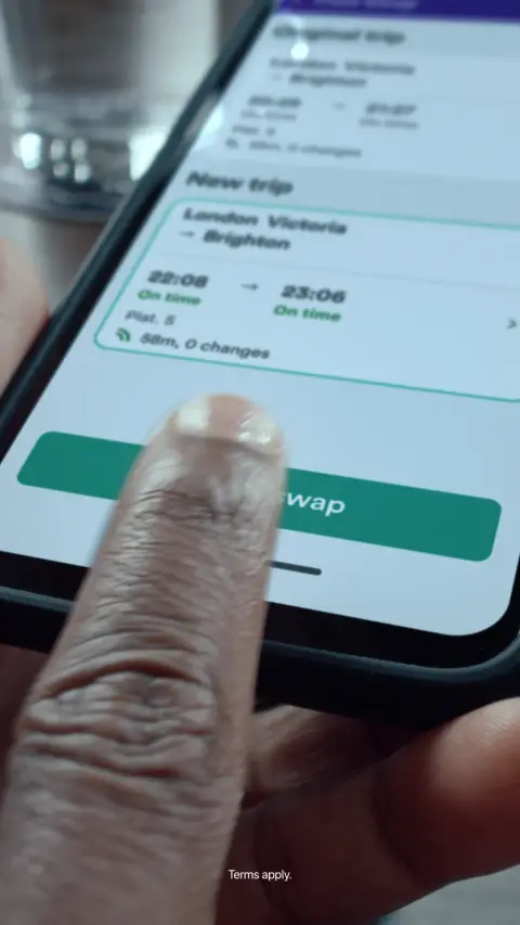 Trainline ad: New: Train Swap