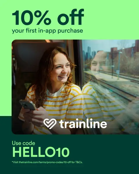 Trainline ad: Nab a deal!