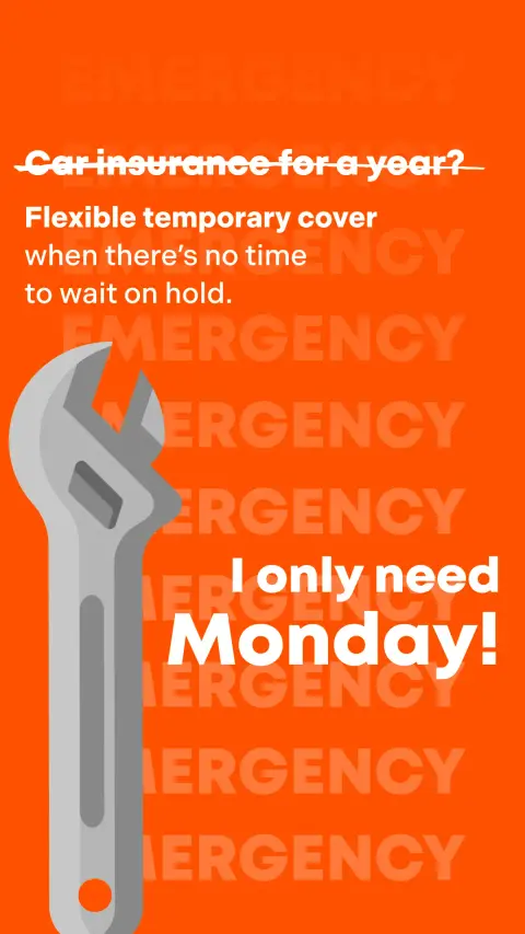 Tempcover ad: Temporary Car Insurance