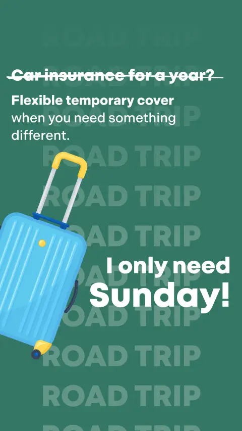 Tempcover ad: Temporary Car Insurance