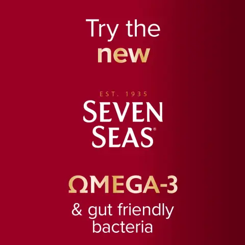 SevenSeas ad: Seven Seas Omega-3 & Gut Friendly Bacteria