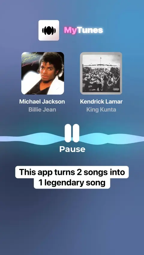 My Tunes : AI Music Generator ad: Legendary Songs Made Easy