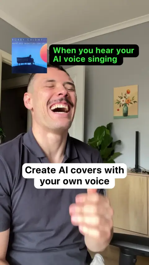 My Tunes : AI Music Generator ad: Sing any song with your own voice!