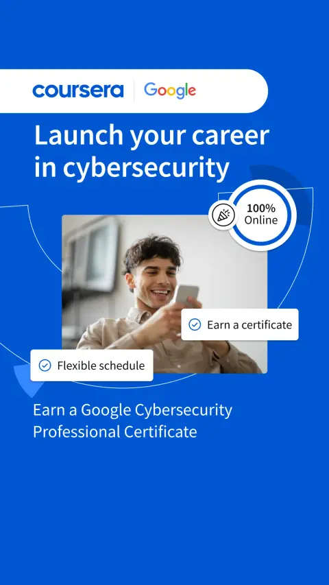 Coursera ad: Learn from Google experts