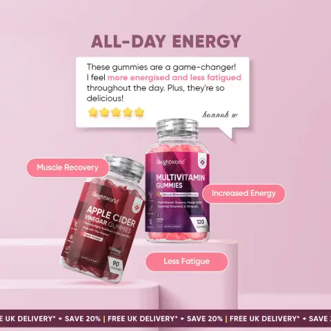 WeightWorld ad: 20% Off Gummies Essentials ✨