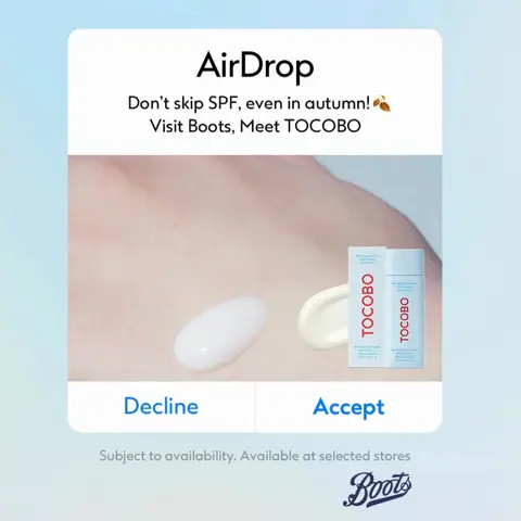 Boots UK ad: We need SPF in autumn!🍂