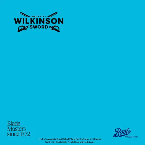 Boots UK ad: Wilkinson Sword Hydro 5