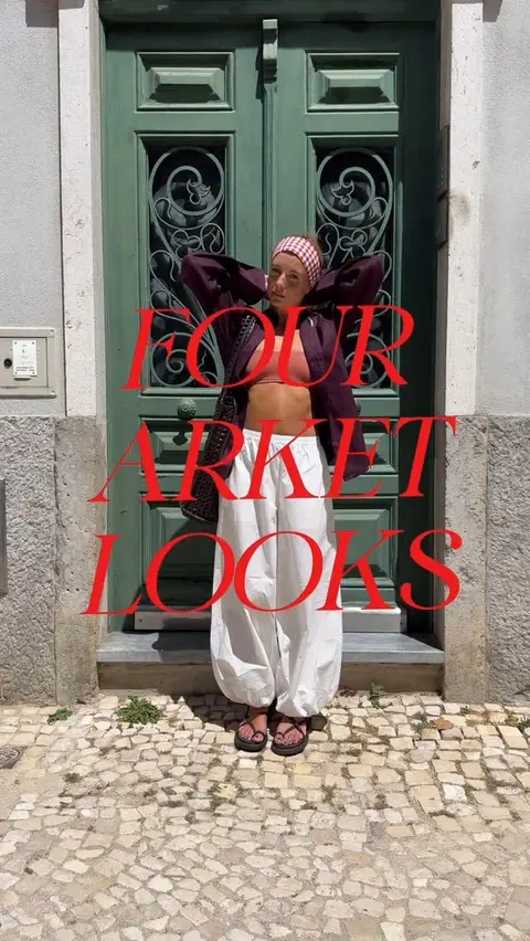 ARKET ad: FOUR @arketofficial LOOKS. #ARKET