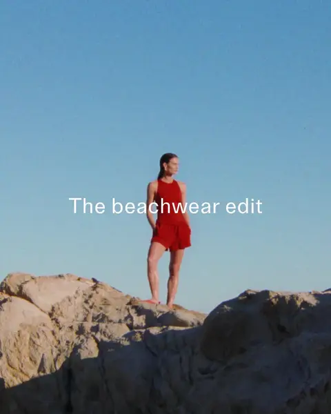 ARKET ad: A wardrobe curated for days around water